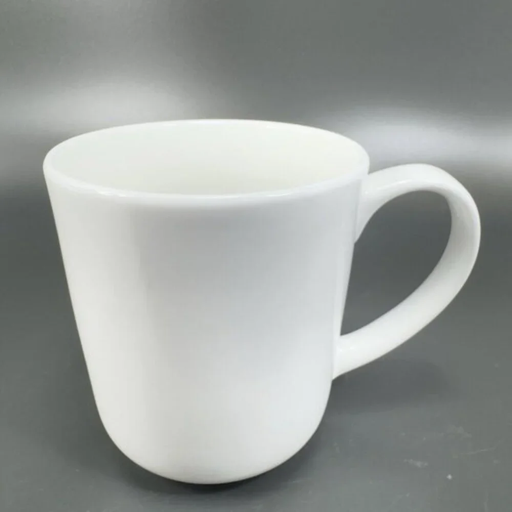 Maison Neuve White Stoneware Ceramic‎ Coffee Mug Cup Set 2 Mugs Cup Kitchenware